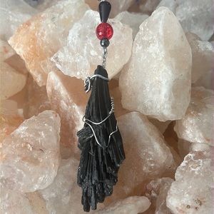 Black Kyanite necklace